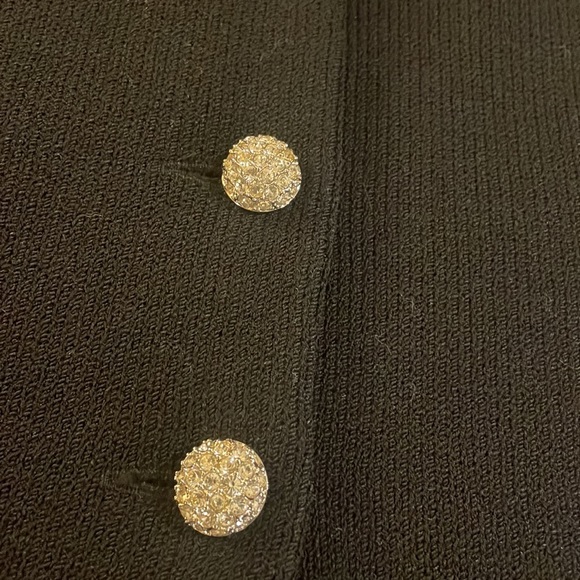 ST. JOHN EVENING by Marie Gray classic Santana knit sweater w/Rhinestone buttons - Picture 2 of 6